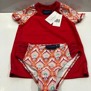 Cabana Life Kids Swim Size 4 or 4T Rash guard Rashguard Swimsuit New